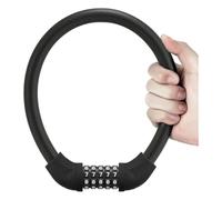 FTGNHF Câble antivol for vélo à Combinaison 5 Chiffres, 22 Pouces LB, for léger, câble Portable for réinitialisable, Rouge, Noir Antivol pour vélo(Noir)