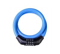 FTGNHF Câble antivol for vélo, Robuste, Combinaison à 4 Chiffres réinitialisable, Portable, for Antivol pour vélo(Blu)