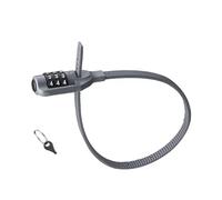 FTGNHF Cadenas de sécurité à 3 Chiffres for vélo Route et VTT, en Alliage Zinc, antivol for Casque, Combinaison Antivol pour vélo(YL1 Gray)