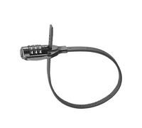 FTGNHF Cadenas de sécurité à 3 Chiffres for vélo Route et VTT, en Alliage Zinc, antivol for Casque, Combinaison Antivol pour vélo(YL1 Black)