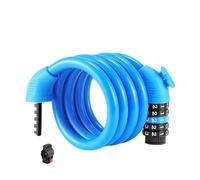 FTGNHF Cadenas de vélo Portable antivol à Code, Cadenas Combinaison allongé et épais avec Support for VTT Route Antivol pour vélo(Blu)