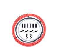 FTGNHF Gaine de câble frein vélo, passe-câble changement vitesse, guide-câble for boîtier levier, protection tuyau, ensemble VTT câble de frein(Shift Set Red)