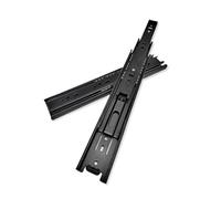 FTGNHF Glissières de tiroir à extension complète, montage latéral, 10 24 pouces, roulements billes, rails métalliques noirs, guides rail, glissières rails de tiroir(Routine 18inch 45cm)