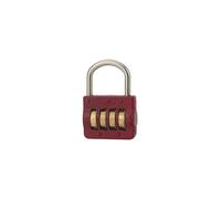 FTH - Cadenas FTH M54 à combinaison, 4 chiffres, combinaisons modifiables, 10 000 combinaisons possibles, base de 43mm, rouge RAL 3003