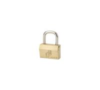FTH - Cadenas FTH NT à clé, corps en laiton monobloc et anse en acier cémenté, ouverture latérale par clé, base de 35mm, 3 clés crantée en laiton