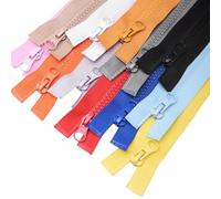 ftiemlovde 10 Coloré Lot Fermeture Eclair Séparable 40 cm (10 Pieces)