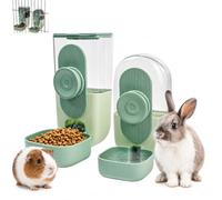 FTISSLY Distributeur de nourriture et d'eau automatique pour lapin, cochon d'Inde, furet, 800 ml/850 ml