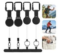 FTISSLY Lot de 4 Cordon Telephone Portable, Lanière Rétractable pour Téléphone Portable Attache Antivol Cordon avec Câble pour Les Activités de Plein Air comme la Randonnée, Le Cyclisme et l'Escalad