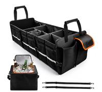 FTISSLY Organiseur de coffre de voiture avec sac isotherme, organiseur de