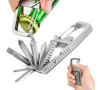 FTISSLY Pince Multifonction 12 en 1, Outil Multifonction Pliable en Acier Inoxydable, Couteau de Poche Portable, Couteau de Survie en Acier inox, Idéal pour la Survie, le Camping et la Randonnée