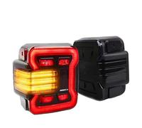 FTJKKVV Feu Remorque Arrière 2 Pièces Feux Arrière LED Version Européenne Frein Inverse Clignotant Pour Jeep Pour Wrangler JK 2007-2014 2015 2016 2017(EUROPEAN VERSION)