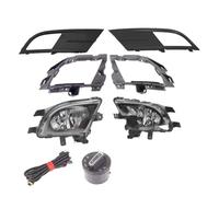 FTJKKVV Feux Brouillard Pour VW Pour Jetta Pour Berline 2015 2016 2017 2018 Phare Antibrouillard Avant Style Voiture+Grille Phare Antibrouillard+Fil +Interrupteur+Ampoules