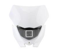 FTJKKVV Plaque De Phare Moto LED Style Design Pour Pour KLX 230 250 150 110R 230R Pour CRF 450 Universel Pour Enduro Motocross Phare Moto Avant(Blanc)