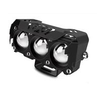 FTJKKVV Projecteur LED Pour Moto Feux Route/croisement Bicolores Feux Brouillard 12 V 24 V Pour Mini Phare Lentille Feu Conduite Voiture Camion SUV UTV Phare Moto Avant(1pc yello and white)