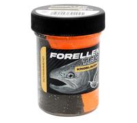 FTM Pâte à truite flottante 50 g - Pâte à truite, couleur/arôme : noir/orange - ail