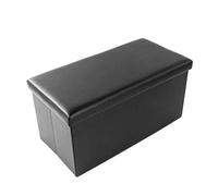 FTOQWZXV Repose-Pieds Pliant Rectangle Tabouret de Rangement Tabouret Pliable en Faux Cuir Grand Coffre de Rangement Mignonne Rembourré Pliable Boîte de Rangement Pliable pour Chambre Salon