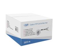 PNI FTP Câble Cat6 F06 305 m pour Internet 1 Gigabit/système de surveillance Gris