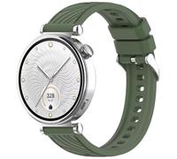 FTRONGRT 18mm Bracelet Compatible avec Huawei Watch GT 5 Pro 42mm / Huawei Watch GT 5 41mm, Doux Confortable Silicone Sangle de Remplacement.Vert Foncé