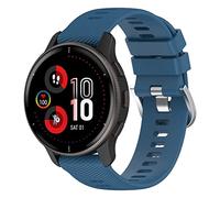 FTRONGRT 20mm Bracelet pour montre Garmin Approach S40, Silicone Bracelet, Sangle de Remplacement pour Garmin Approach S40-Bleu abyssal