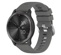 FTRONGRT 20mm Bracelet pour montre Garmin Approach S40, Silicone Bracelet, Sangle de Remplacement pour Garmin Approach S40 - Gris mystique