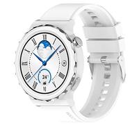 FTRONGRT 20mm Bracelet pour montre Garmin Forerunner 245, Silicone Bracelet, Sangle de Remplacement pour Garmin Forerunner 245.Boucle en Argent Blanc