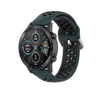 FTRONGRT 20mm Bracelet pour montre Nokia Withings Steel HR, Silicone Bracelet, Sangle de Remplacement pour Nokia Withings Steel HR - (Vert Olive Noir)