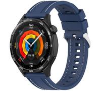 FTRONGRT 22mm Bracelet Compatible avec Xiaomi Watch S4, Silicone Tissé, Doux, Confortable Sangle de Remplacement Compatible avec Xiaomi Watch S4 - Bleu Foncé