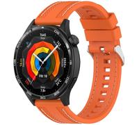 FTRONGRT 22mm Bracelet Compatible avec Xiaomi Watch S4, Silicone Tissé, Doux, Confortable Sangle de Remplacement Compatible avec Xiaomi Watch S4 - Orange