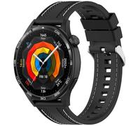 FTRONGRT 22mm Bracelet Compatible avec Xiaomi Watch S4, Silicone Tissé, Doux, Confortable Sangle de Remplacement Compatible avec Xiaomi Watch S4 - Noir