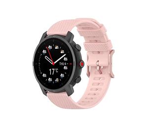 FTRONGRT 22mm Bracelet pour montre Polar Vantage M, Silicone Bracelet, Sangle de Remplacement pour Polar Vantage M.Rose Clair