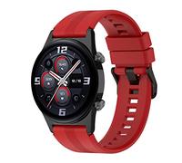 FTRONGRT 22mm Bracelet pour montre TicWatch GTX, Silicone Bracelet, Sangle de Remplacement pour TicWatch GTX.Rouge