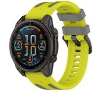 FTRONGRT Bracelet Compatible avec Garmin Tactix8 AMOLED 51MM, Doux Silicone, Confortable Sangle de Remplacement.Gris