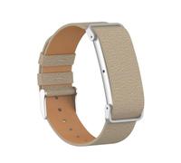 FTRONGRT Bracelet Compatible avec Google Fitbit Air, Bracelet à texture grain lychee avec cadre de protection métallique intégré, bracelet de remplacement pour bracelet connecté.