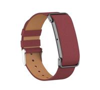 FTRONGRT Bracelet Compatible avec Google Fitbit Air, Bracelet à texture grain lychee avec cadre de protection métallique intégré, bracelet de remplacement pour bracelet connecté.
