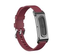 FTRONGRT Bracelet Compatible avec Google Fitbit Air, Bracelet en silicone avec cadre de protection métallique, bracelet de remplacement réglable à boucle à épingle.