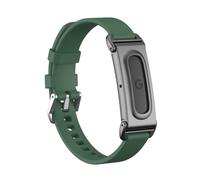 FTRONGRT Bracelet Compatible avec Google Fitbit Air, Bracelet en silicone avec cadre de protection métallique, bracelet de remplacement réglable à boucle à épingle.