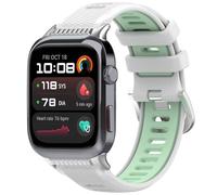 FTRONGRT Bracelet Compatible avec Huawei Watch D2, Doux Silicone, Confortable Sangle de Remplacement Compatible avec Huawei Watch D2.Bleu Canard Blanc