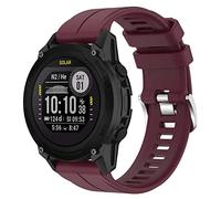 FTRONGRT Bracelet pour montre Garmin Descent G1, Silicone Bracelet, Sangle de Remplacement pour Garmin Descent G1.Vin Rouge