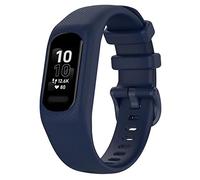 FTRONGRT Bracelet pour montre Garmin vivosmart 5, Silicone Bracelet, Sangle de Remplacement pour Garmin vivosmart 5.Petite Taille Bleu Nuit