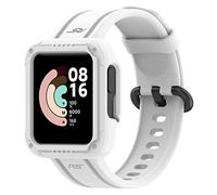 FTRONGRT Bracelet pour montre Xiaomi Poco Watch, Silicone Bracelet, Sangle de Remplacement pour Xiaomi Poco Watch.Blanc