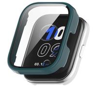FTRONGRT Coque Compatible avec Amazfit Bip 5 Unity, PC + Film Trempé, Anti-Rayures, Étui de Protection Tout Compris Compatible avec Amazfit Bip 5 Unity Montre.Aiguille de Pin Vert