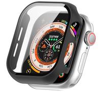 FTRONGRT Coque Compatible avec Apple Watch Series 10 42mm, PC + Film Trempé, Anti-Rayures Étui de Protection Tout Compris Compatible avec Apple Watch Series 10 42mm. Noir