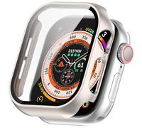 FTRONGRT Coque Compatible avec Apple Watch Series 10 46mm, PC + Film Trempé, Anti-Rayures Étui de Protection Tout Compris Compatible avec Apple Watch Series 10 46mm. Lumière des Étoiles