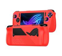FTRONGRT Coque Compatible avec ASUS ROG Ally X, Silicone Souple, Anti-Rayures, Console de Jeu Étui de Protection Compatible avec ASUS ROG Ally X.Rouge