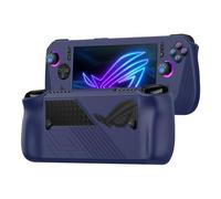 FTRONGRT Coque Compatible avec ASUS ROG Ally X, Silicone Souple, Anti-Rayures, Console de Jeu Étui de Protection Compatible avec ASUS ROG Ally X.Bleu Foncé