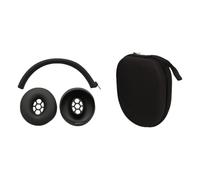 FTRONGRT Coque Compatible avec Beats Solo3 Wireless, Silicone Anti-Rayures Capuchon d'oreille et Faisceau de Tête Étui de Protection, Storage Pouch.Noir