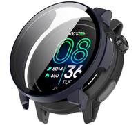 FTRONGRT Coque Compatible avec COROS Pace Pro, PC + Film Trempé, Anti-Rayures Étui de Protection Tout Compris Compatible avec COROS Pace Pro. Bleu d'encre