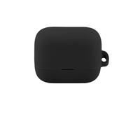 FTRONGRT Coque Compatible avec EarFun Air Pro 4 Plus, Silicone Souple, Résistant aux Rayures, Antichoc, Housse en Silicone pour Écouteurs Bluetooth.Noir