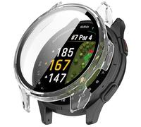 FTRONGRT Coque Compatible avec Garmin Approach S50, PC + Film Trempé, Anti-Rayures Étui de Protection Tout Compris Compatible avec Garmin Approach S50. Transparent