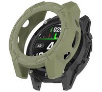 FTRONGRT Coque Compatible avec Garmin Descent G2 / Garmin Descent G1 / G1 Solar letel / G1 Solar, TPU Souple, Anti-Rayures, Montre Étui de Protection. Vert Jungle
